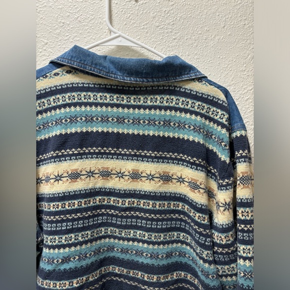 Faded glory denim/sweater jacket - Picture 6 of 9